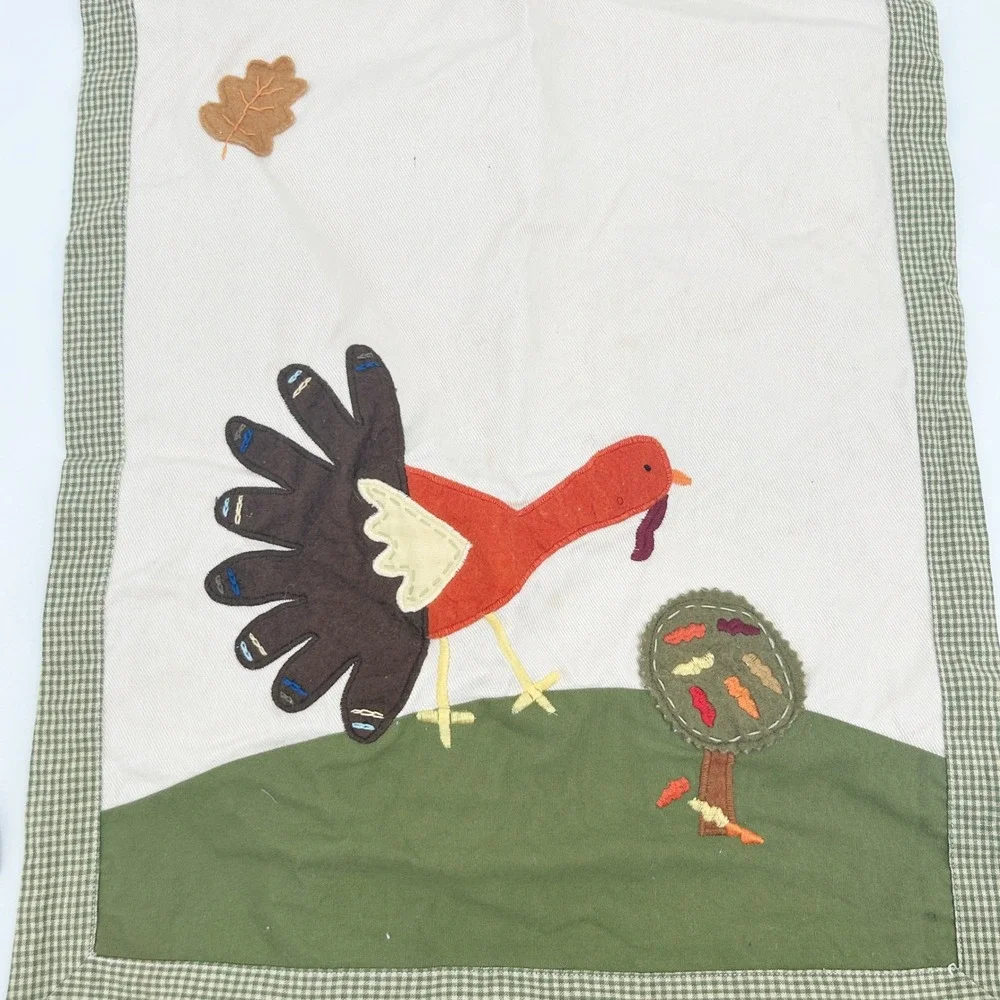 Pottery Barn Kids Fall Thanksgiving Turkey Table Runner &‎ Placemat Set
